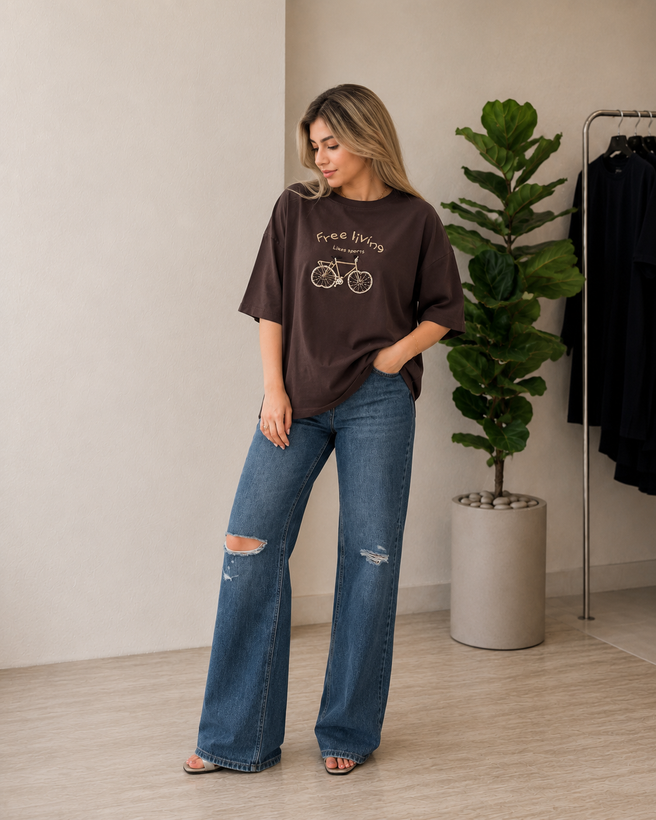 تیشرت گلدوزی دوچرخه